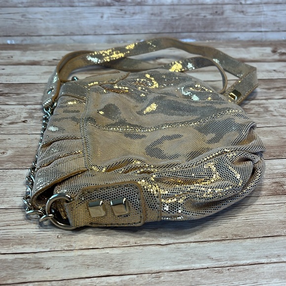 Corso Como Gold Mini Shoulder Handbag Purse Cross Body Mini Bag Genuine leather - Picture 4 of 12